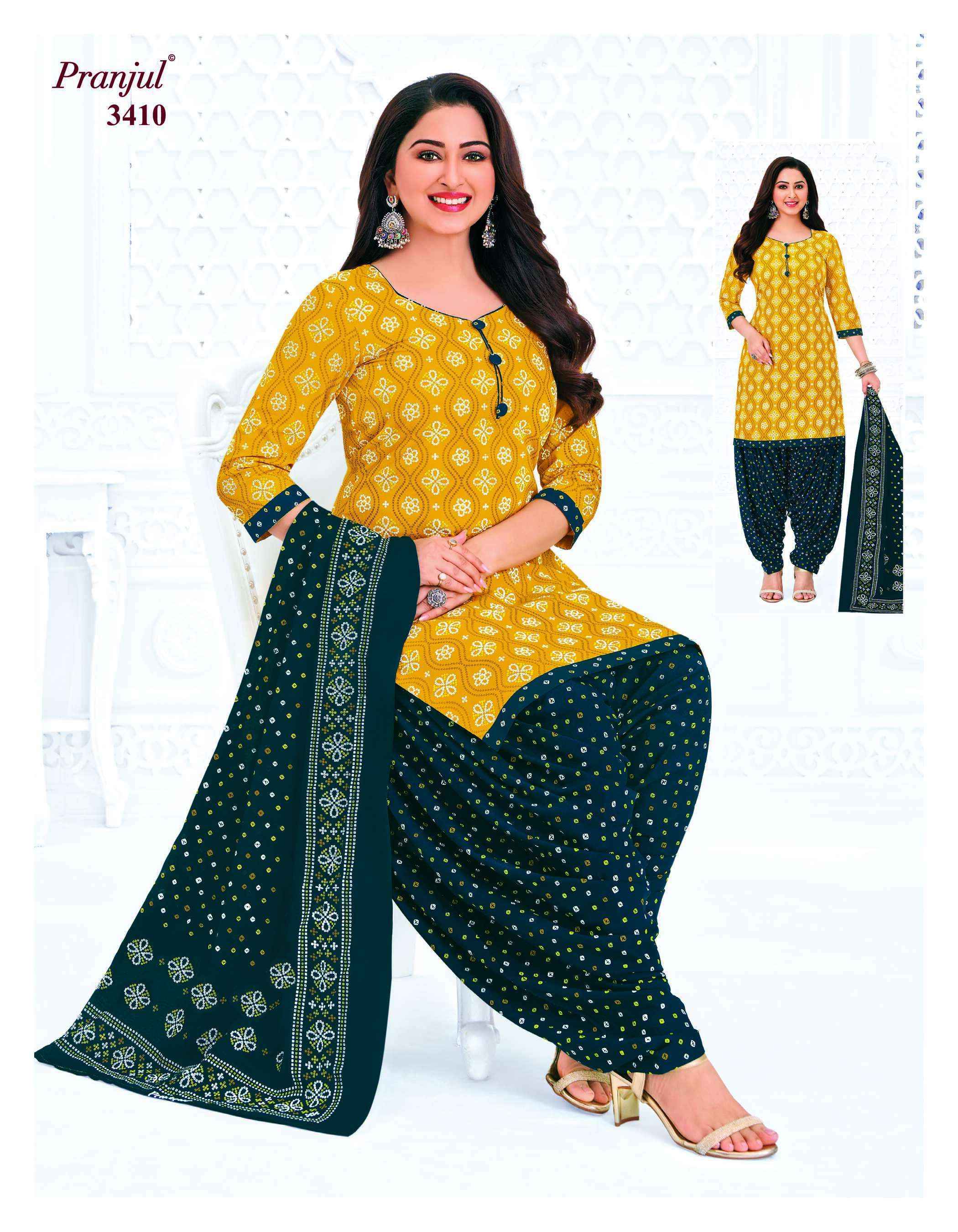 Pranjul Priyanshi Vol 34 Cotton Dress Material 36 pcs Catalogue