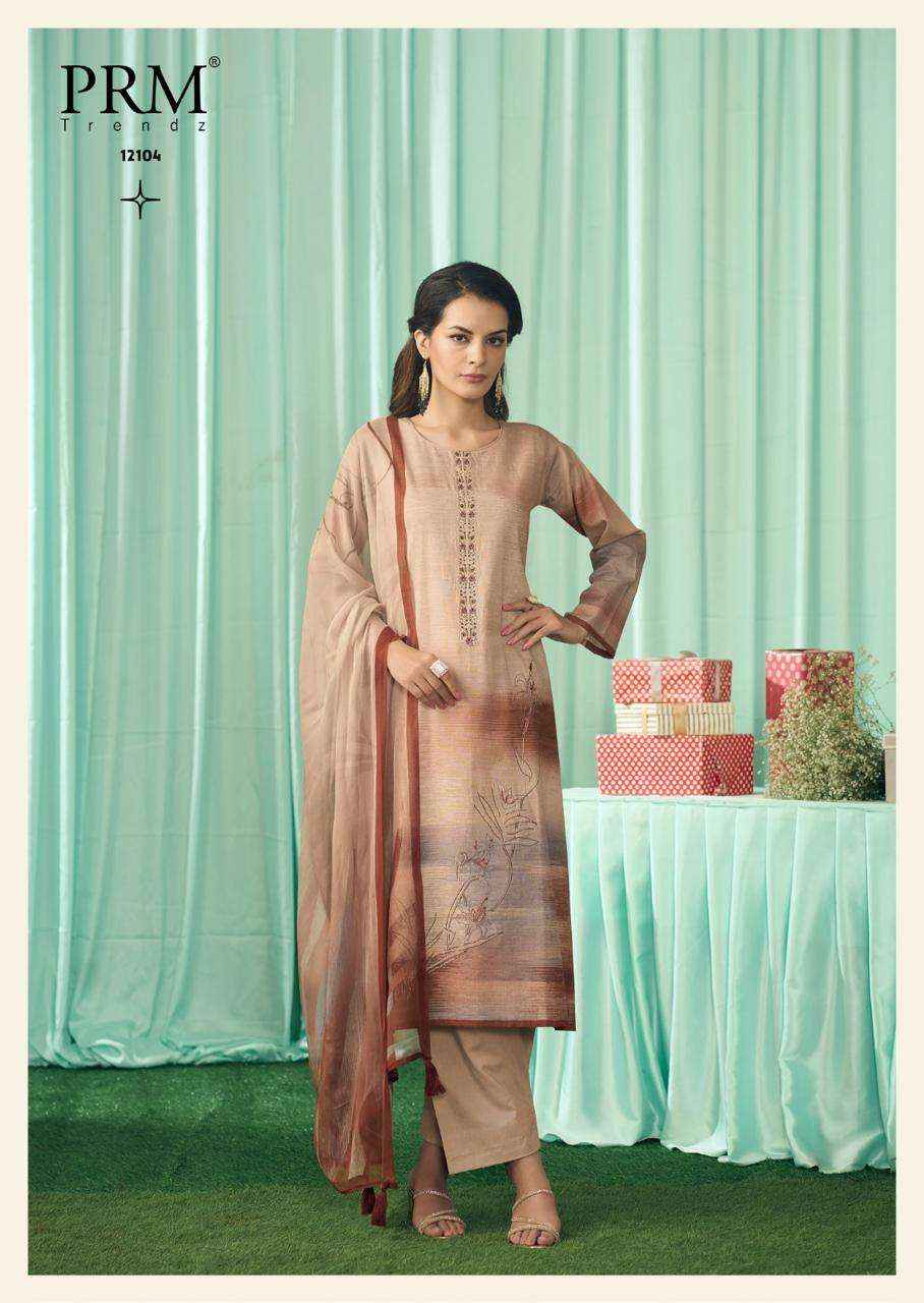 Prm Trendz Vanilla Cotton Dress Material 6 pcs Catalogue