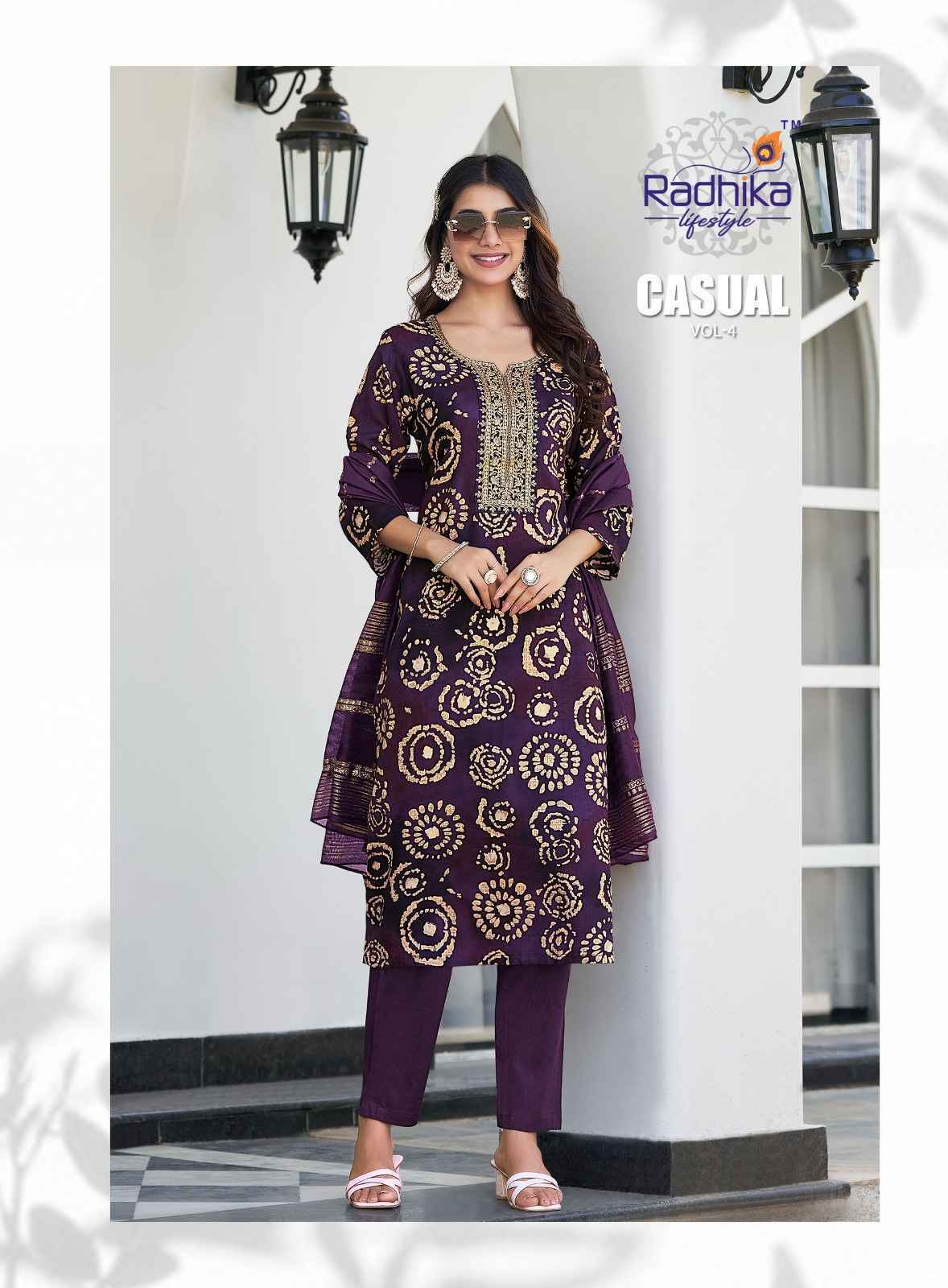 Radhika Lifestyle Casual Vol-4 Rayon Readymade Suit (6 pcs Catalogue)