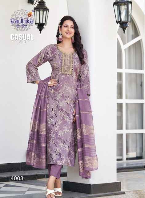 Radhika Lifestyle Casual Vol-4 Rayon Readymade Suit (6 pcs Catalogue)