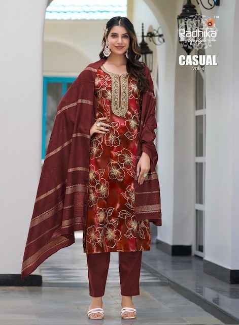 Radhika Lifestyle Casual Vol-4 Rayon Readymade Suit (6 pcs Catalogue)