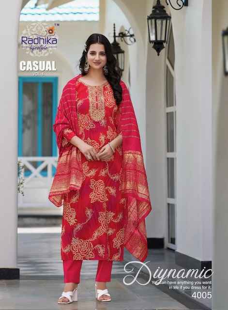 Radhika Lifestyle Casual Vol-4 Rayon Readymade Suit (6 pcs Catalogue)