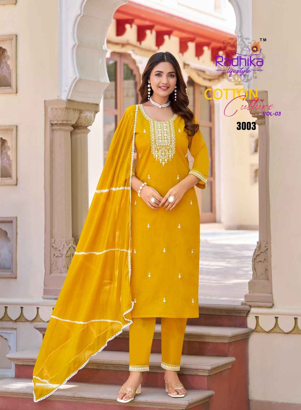 Radhika Lifestyle Cotton Culture Vol 3 Cotton Kurti Combo 6 pcs Cataloge