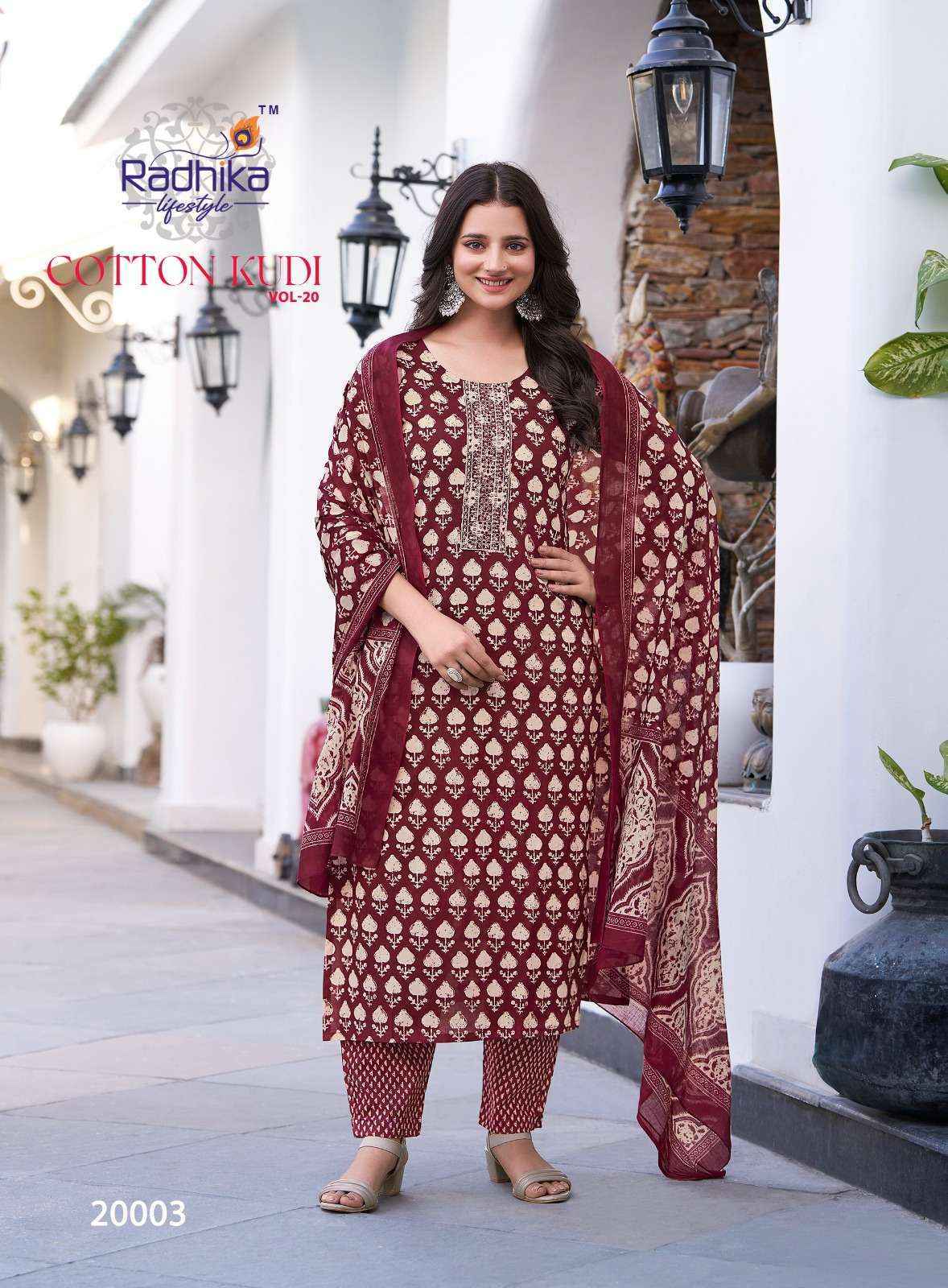 Radhika Lifestyle Cotton Kudi Vol-20 Cotton Readymade Suit (8 pcs Catalogue)