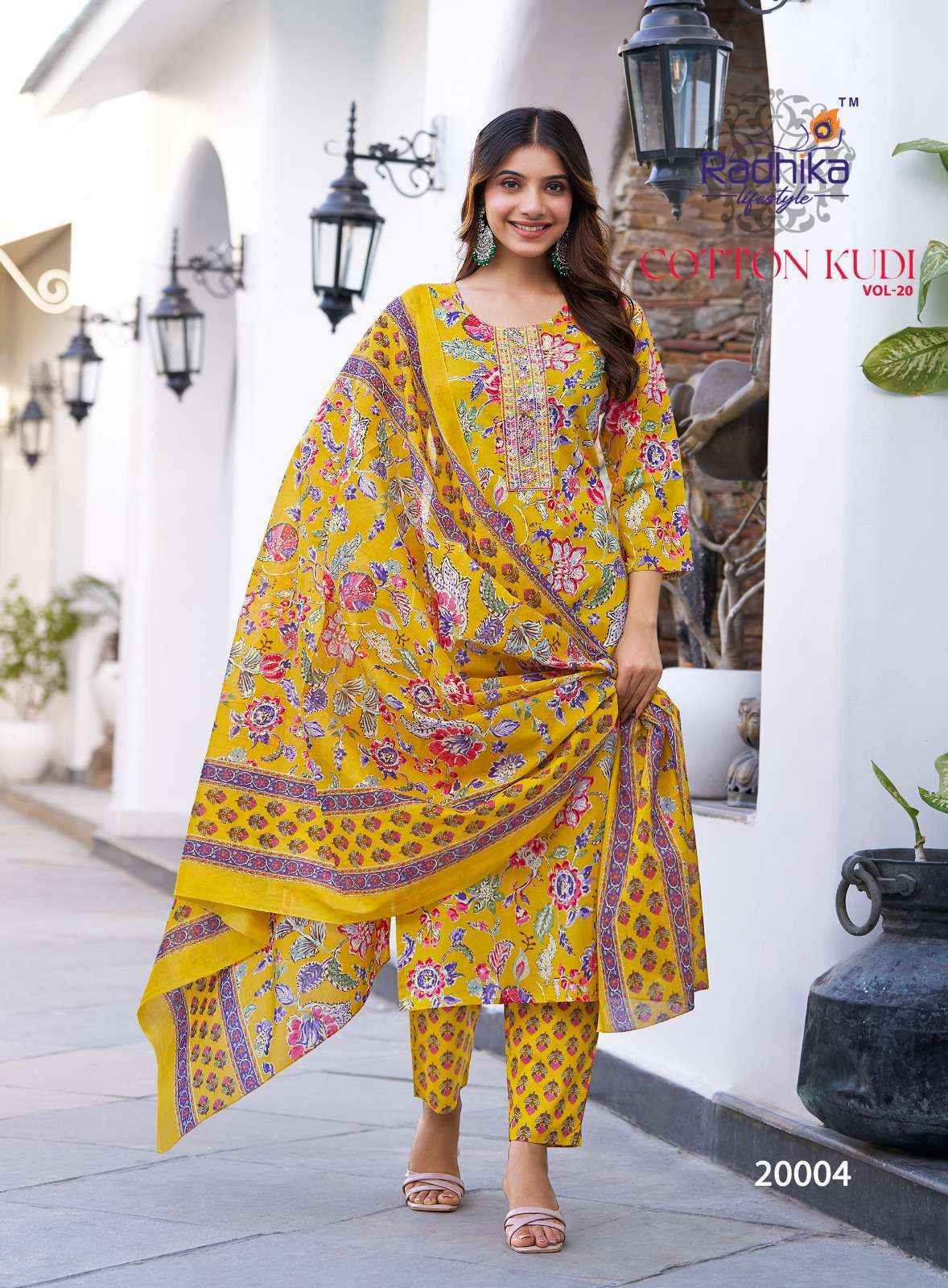 Radhika Lifestyle Cotton Kudi Vol-20 Cotton Readymade Suit (8 pcs Catalogue)