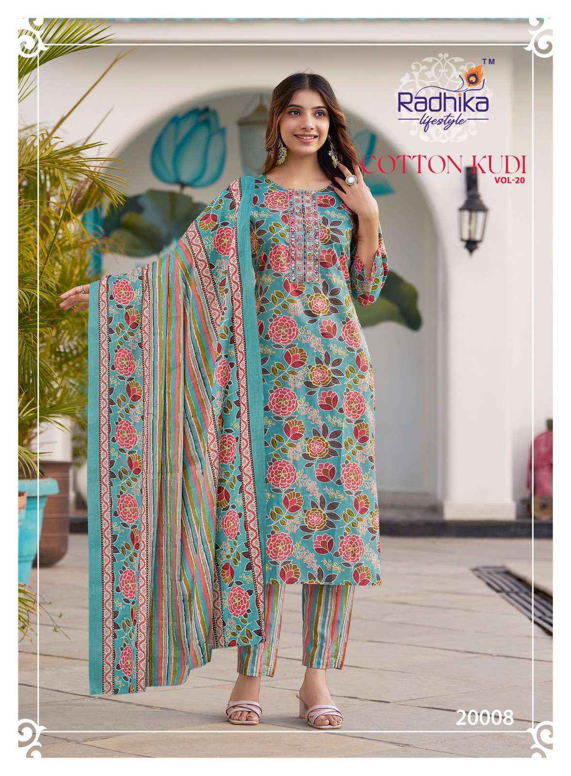 Radhika Lifestyle Cotton Kudi Vol-20 Cotton Readymade Suit (8 pcs Catalogue)