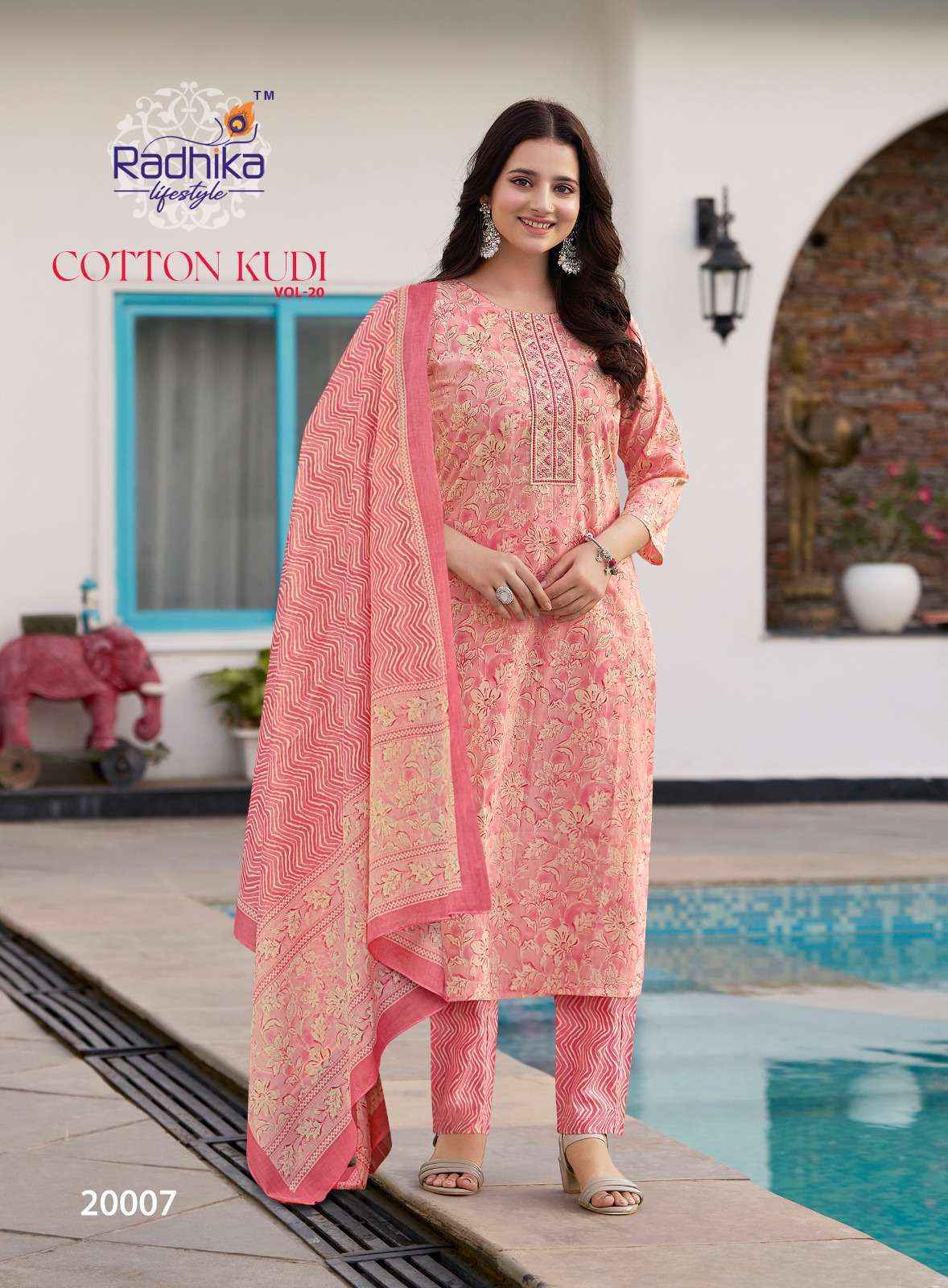 Radhika Lifestyle Cotton Kudi Vol-20 Cotton Readymade Suit (8 pcs Catalogue)