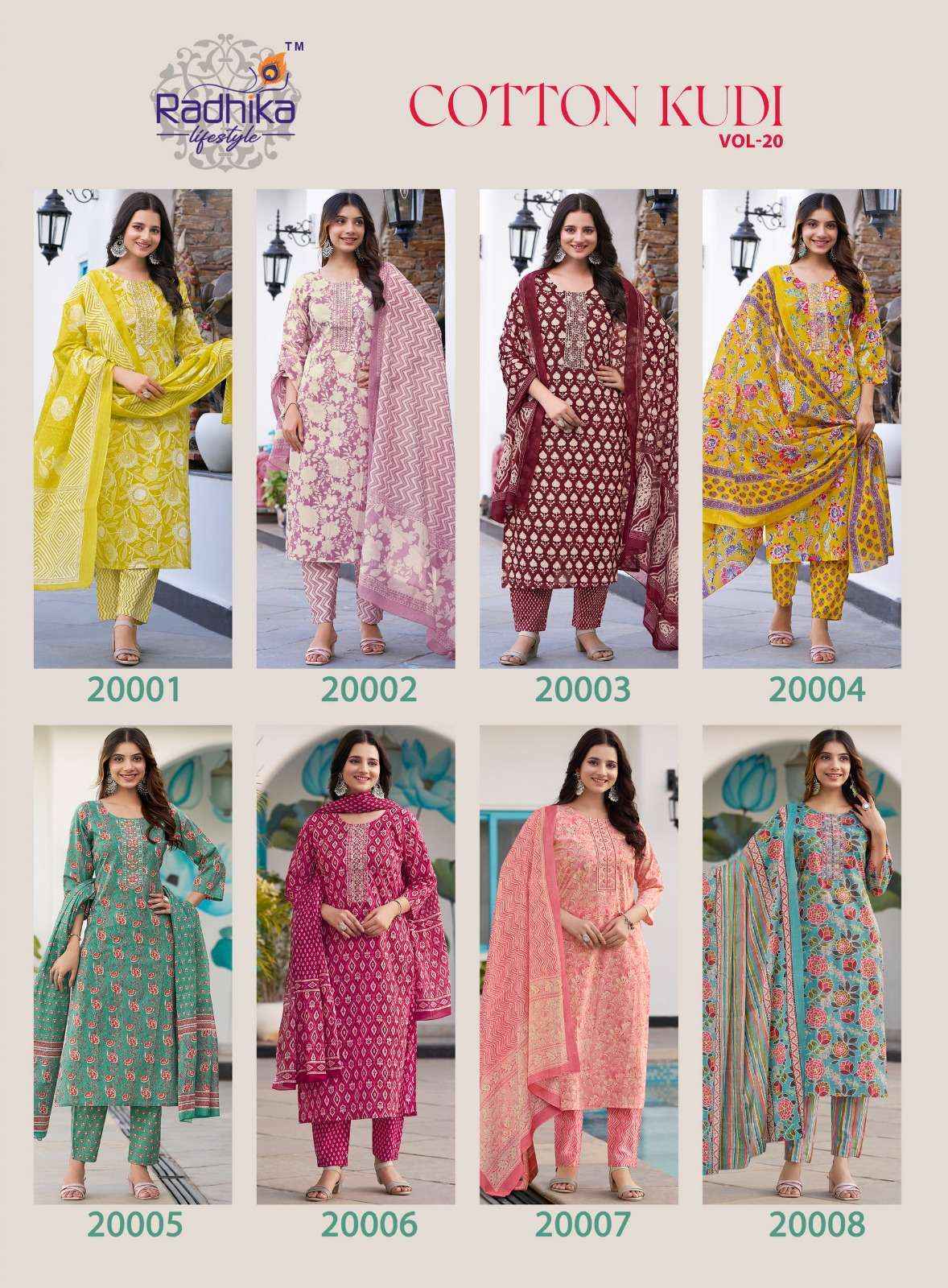 Radhika Lifestyle Cotton Kudi Vol-20 Cotton Readymade Suit (8 pcs Catalogue)