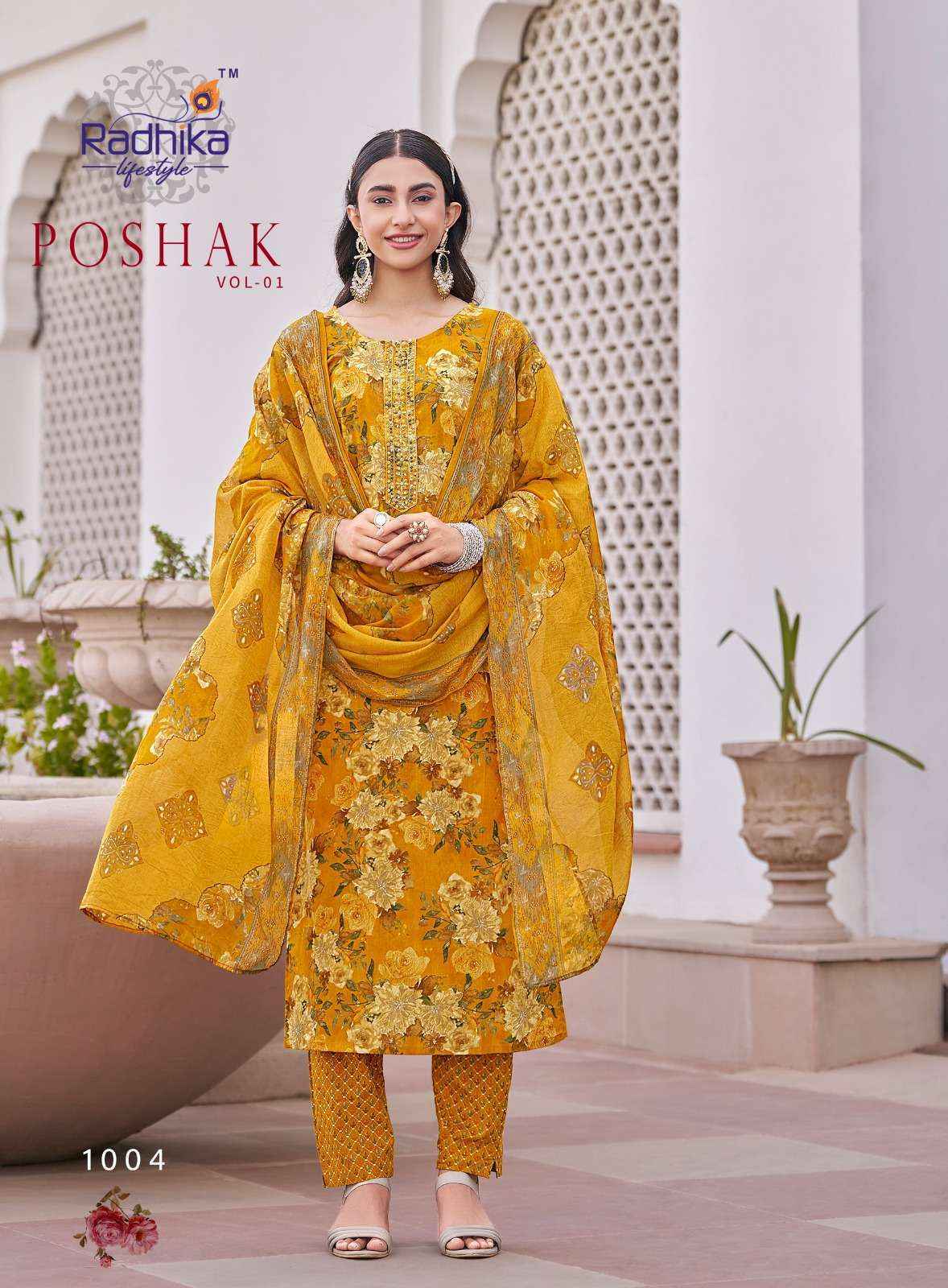 Radhika Lifestyle Poshak Vol-1 Cotton Readymade Suit (8 pcs Catalogue)