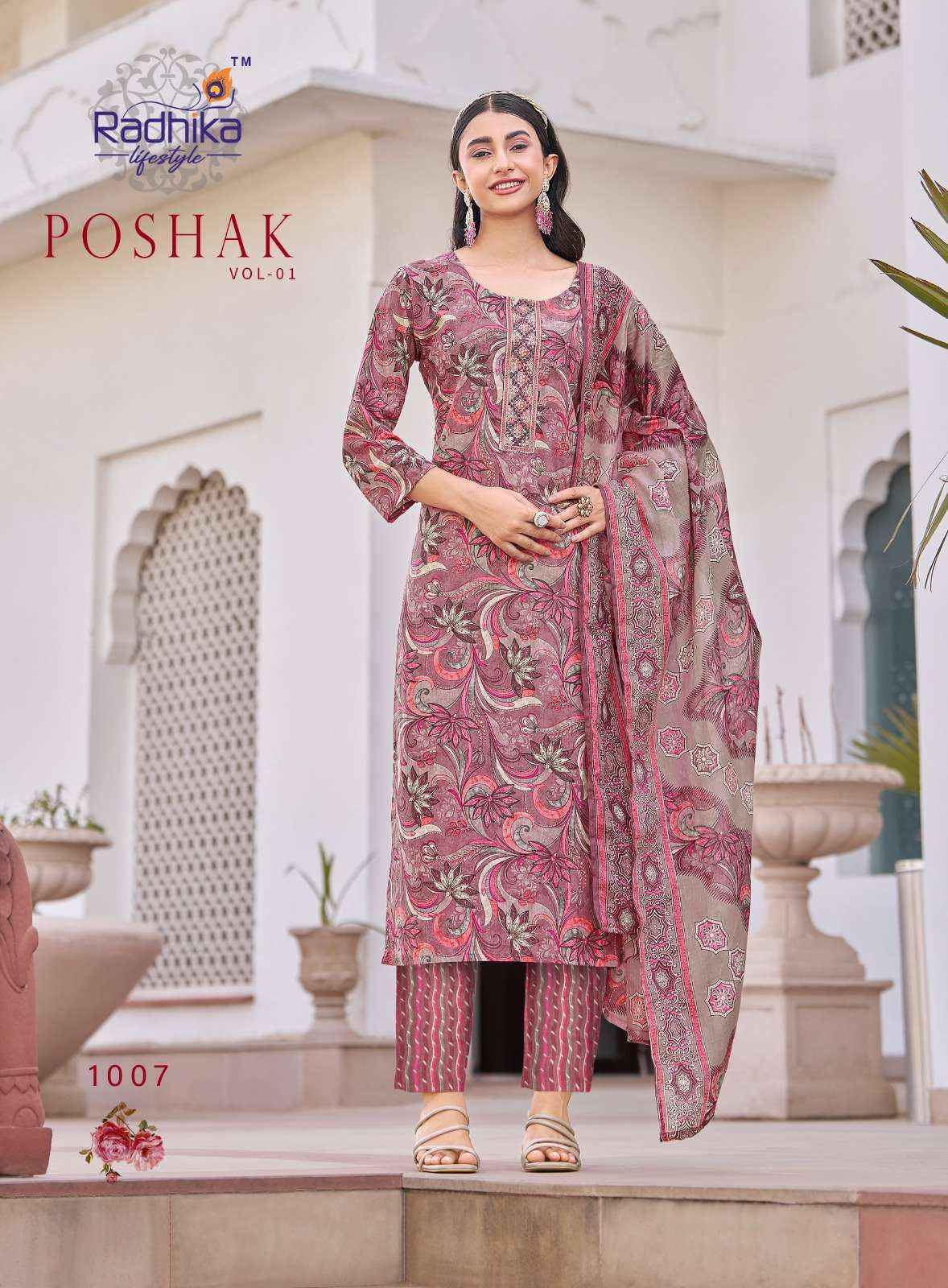 Radhika Lifestyle Poshak Vol-1 Cotton Readymade Suit (8 pcs Catalogue)