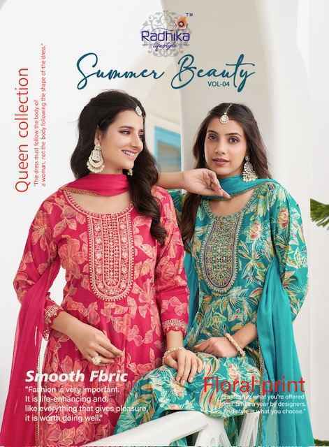 Radhika Lifestyle Summer Beauty Vol 4 Cotton Kurti Combo 6 pcs Catalogue