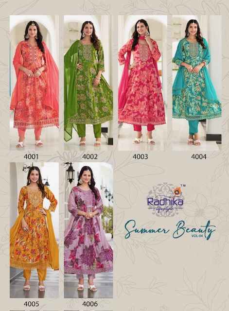 Radhika Lifestyle Summer Beauty Vol 4 Cotton Kurti Combo 6 pcs Catalogue