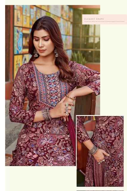 Rangmaya Blue Hills Rayon Readymade Suit (8 pcs Catalogue)