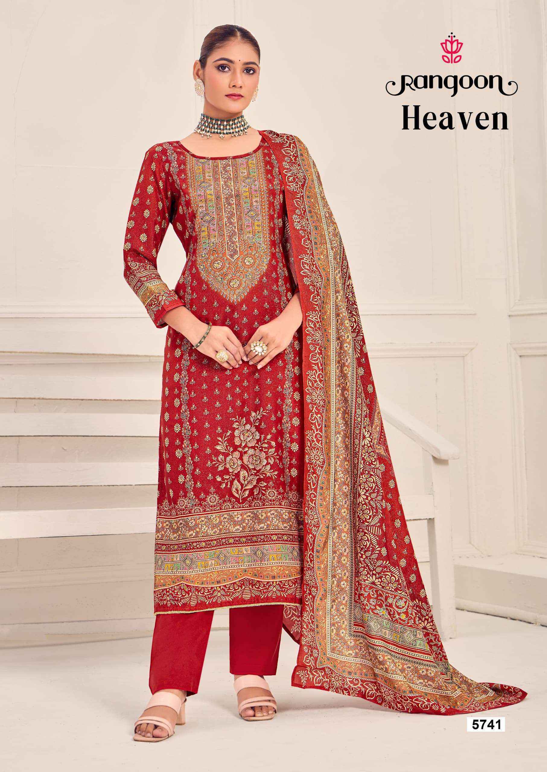 Rangoon Heaven Musline Readymade Suit (4 pcs Catalogue)