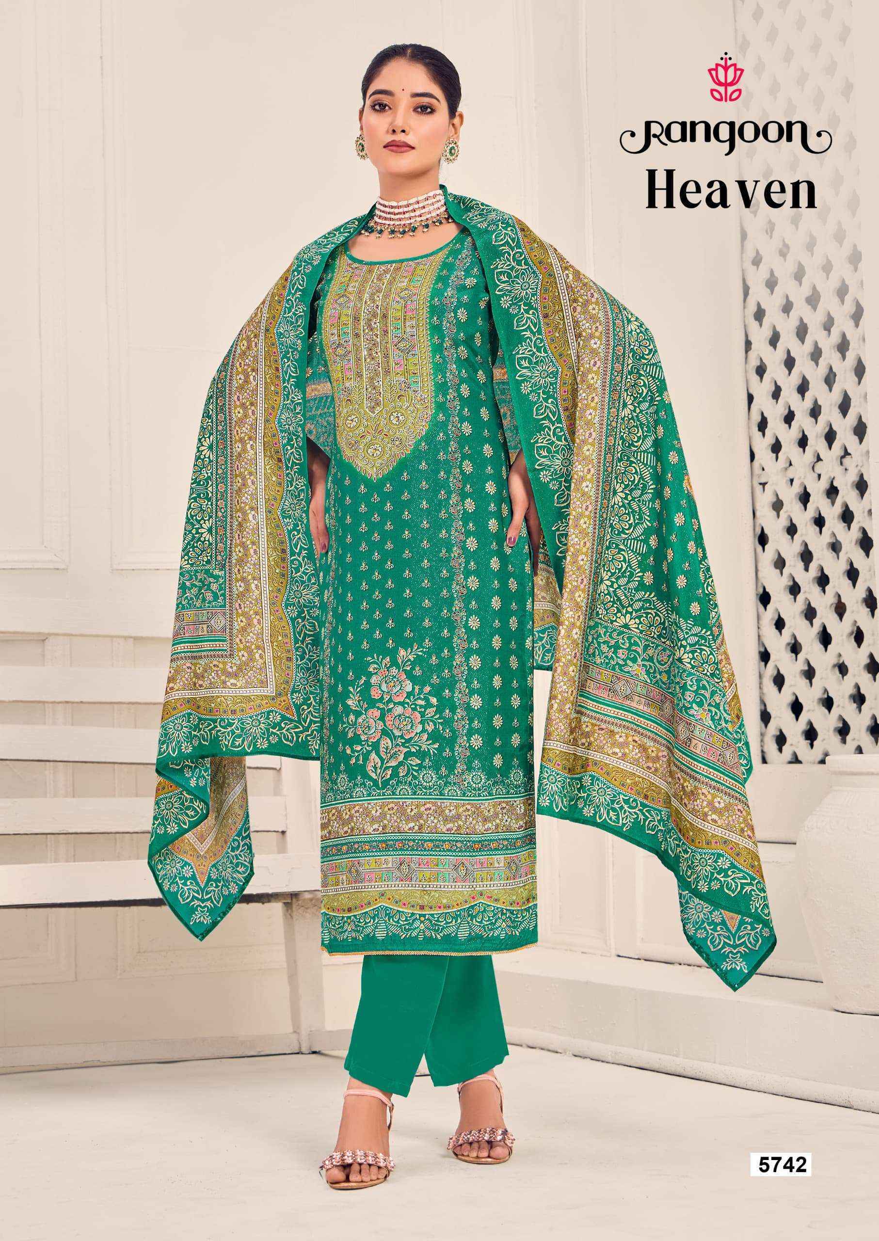 Rangoon Heaven Musline Readymade Suit (4 pcs Catalogue)