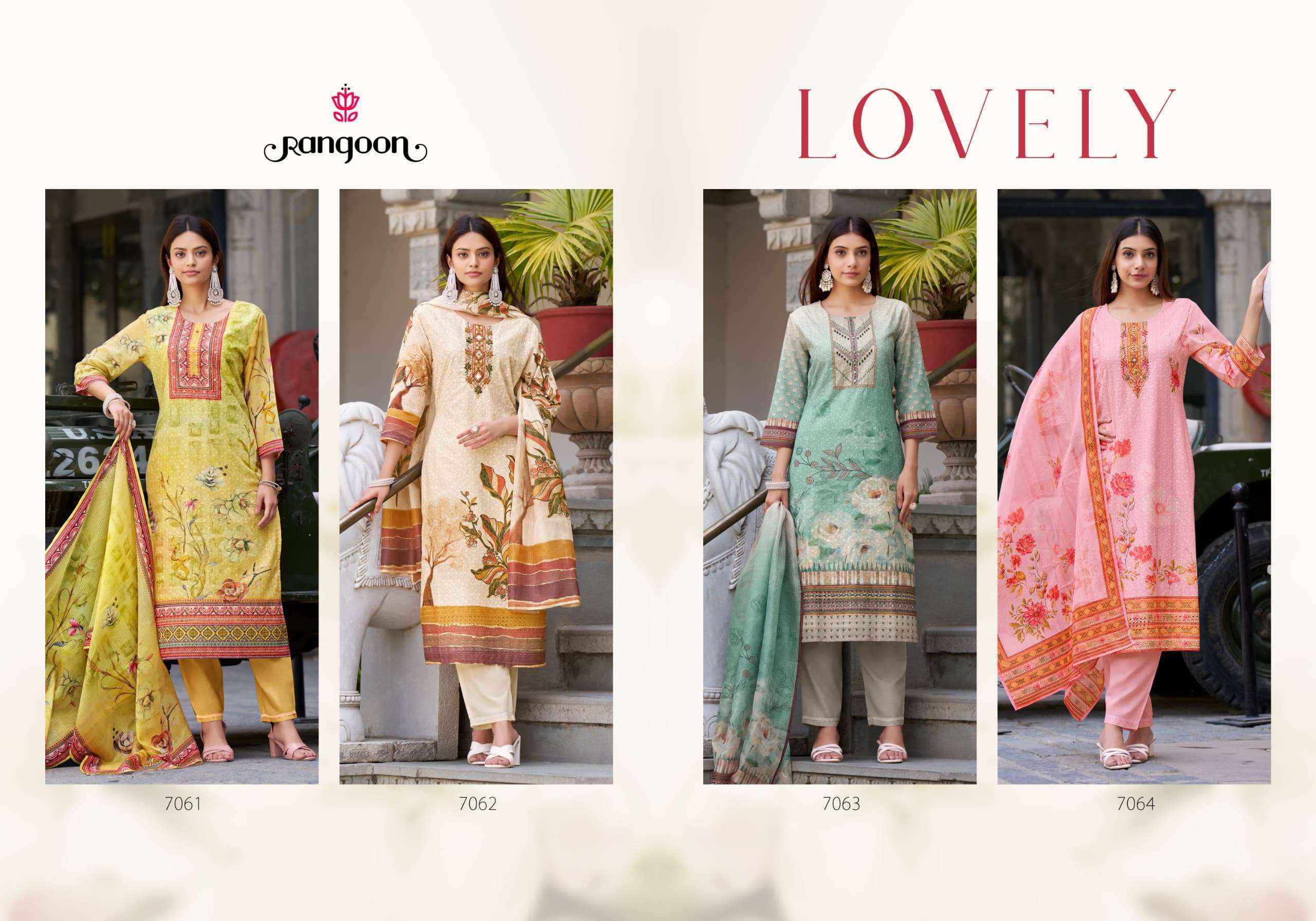 Rangoon Lovely Cotton Kurti Combo 4 pcs Catalogue