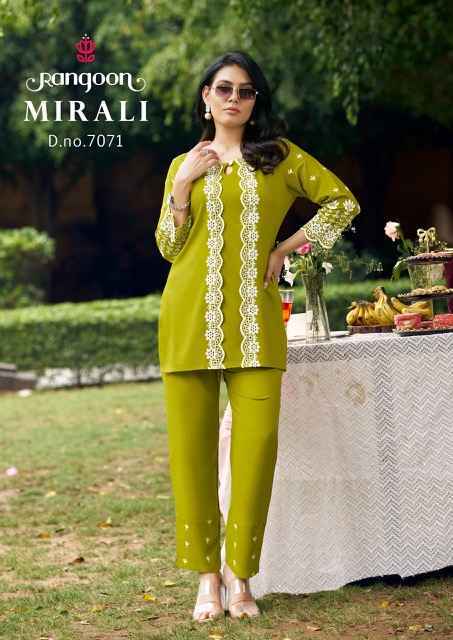 Rangoon Mirali Viscose Rayon Co Ord Set (4 pcs Catalogue)