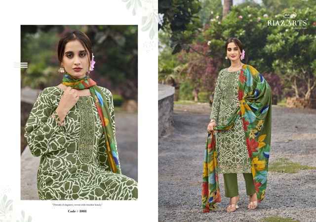 Riaz Arts Artisan Story Cotton Dress Material 6 Pcs Catalogue