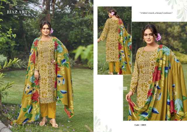 Riaz Arts Artisan Story Cotton Dress Material 6 Pcs Catalogue