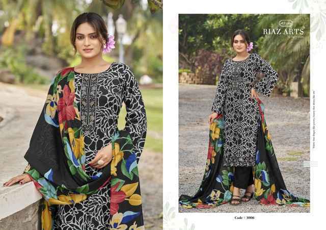 Riaz Arts Artisan Story Cotton Dress Material 6 Pcs Catalogue
