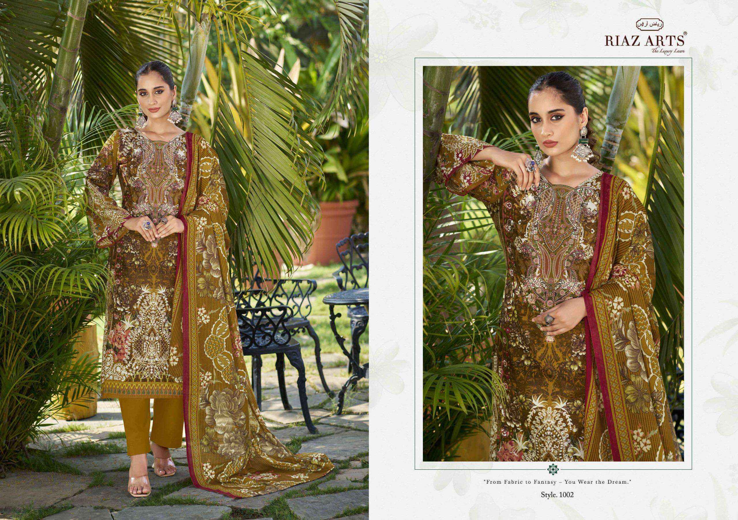 Riaz Arts Musafir Vol-24 Lawn Cotton Dress Material (6 pcs Catalogue)