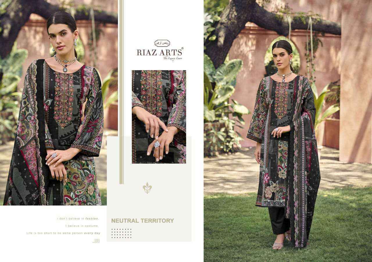 Riaz Arts Musafir Vol-25 Lawn Cotton Dress Material (4 pcs Catalogue)