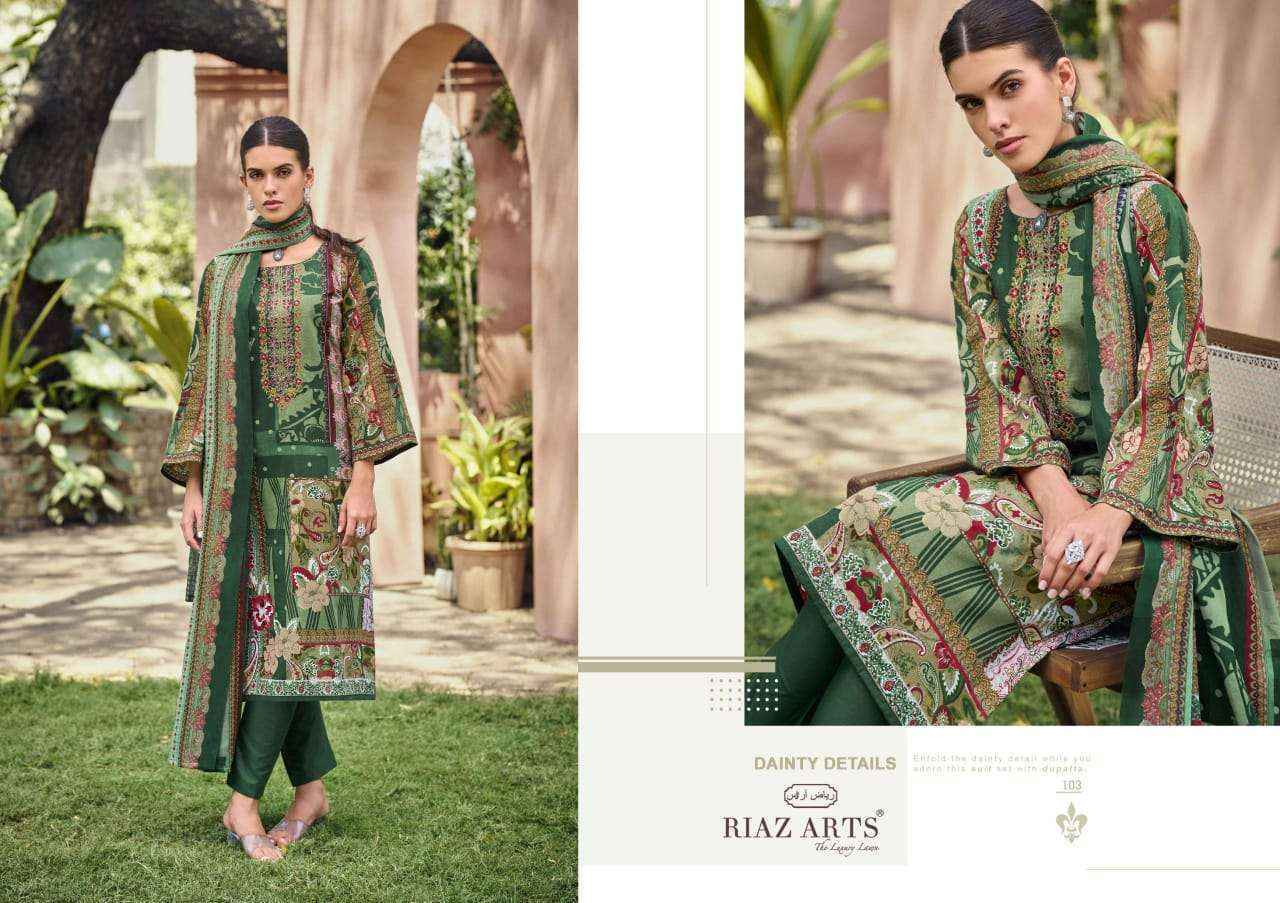 Riaz Arts Musafir Vol-25 Lawn Cotton Dress Material (4 pcs Catalogue)