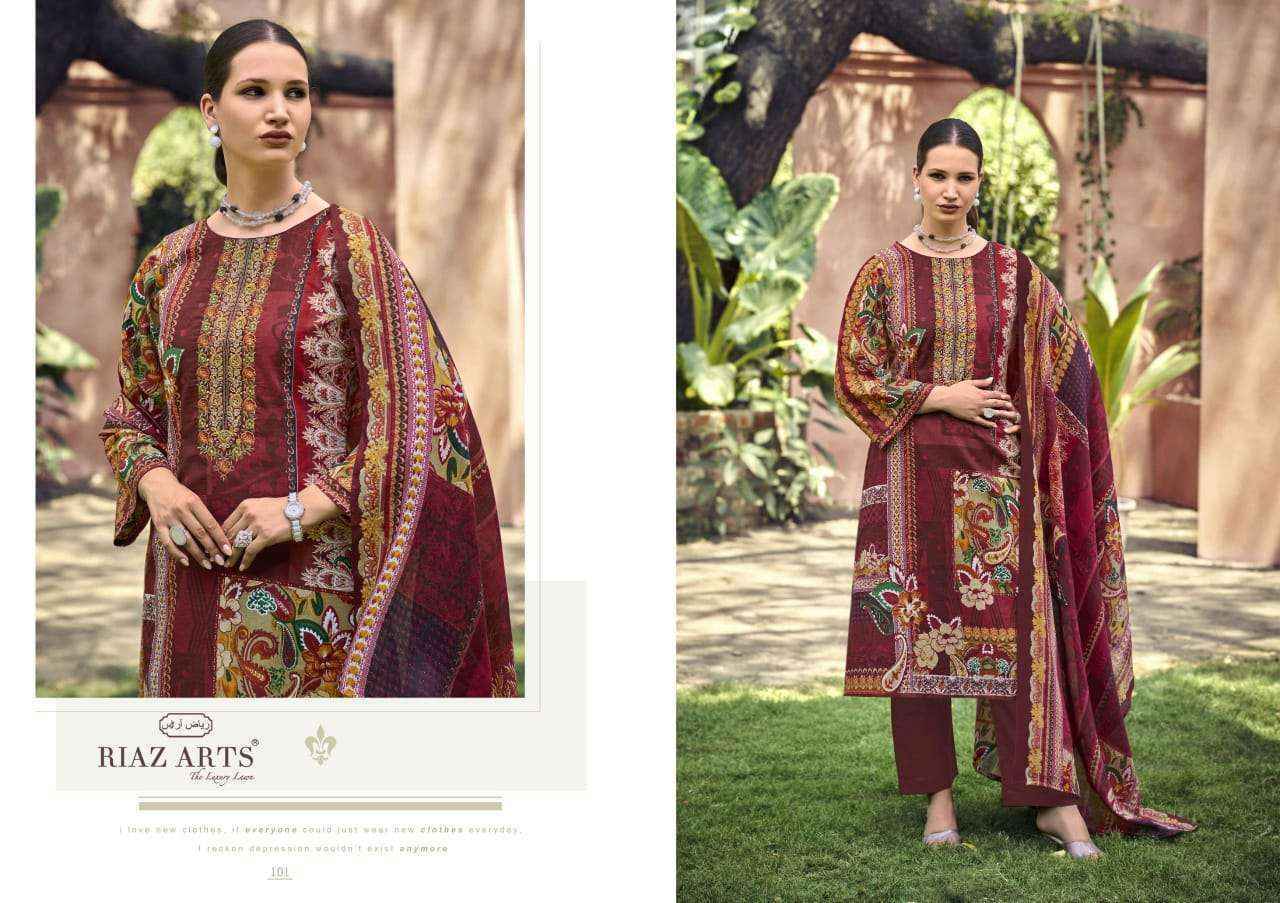 Riaz Arts Musafir Vol-25 Lawn Cotton Dress Material (4 pcs Catalogue)