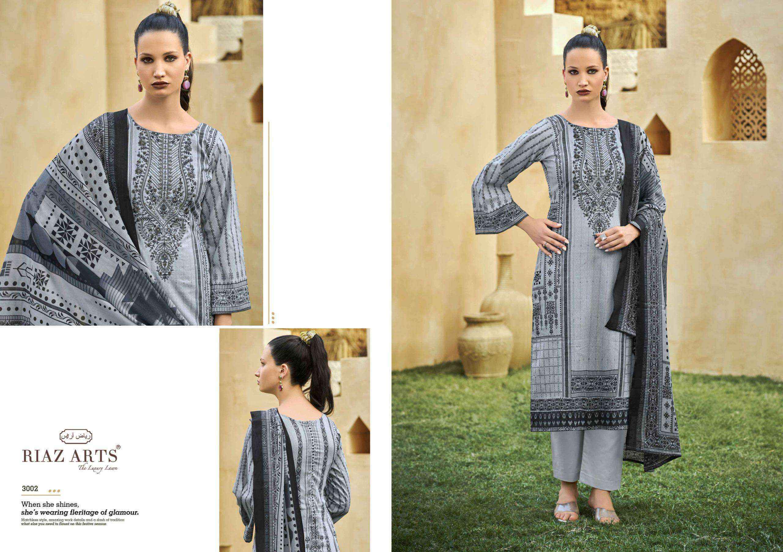 Riaz Arts Musafir Vol-25 Lawn Cotton Dress Material (6 pcs Catalogue)
