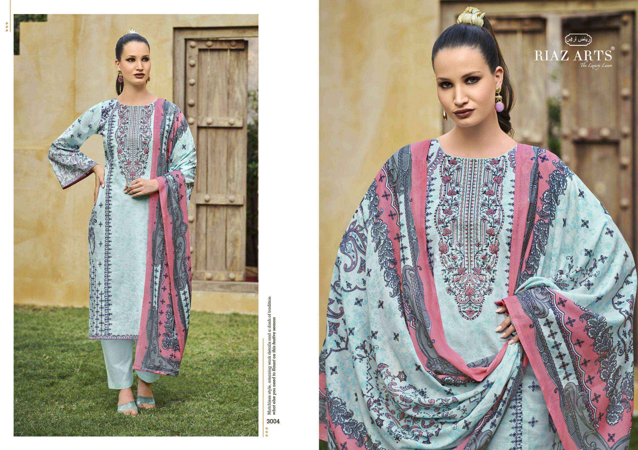 Riaz Arts Musafir Vol-25 Lawn Cotton Dress Material (6 pcs Catalogue)