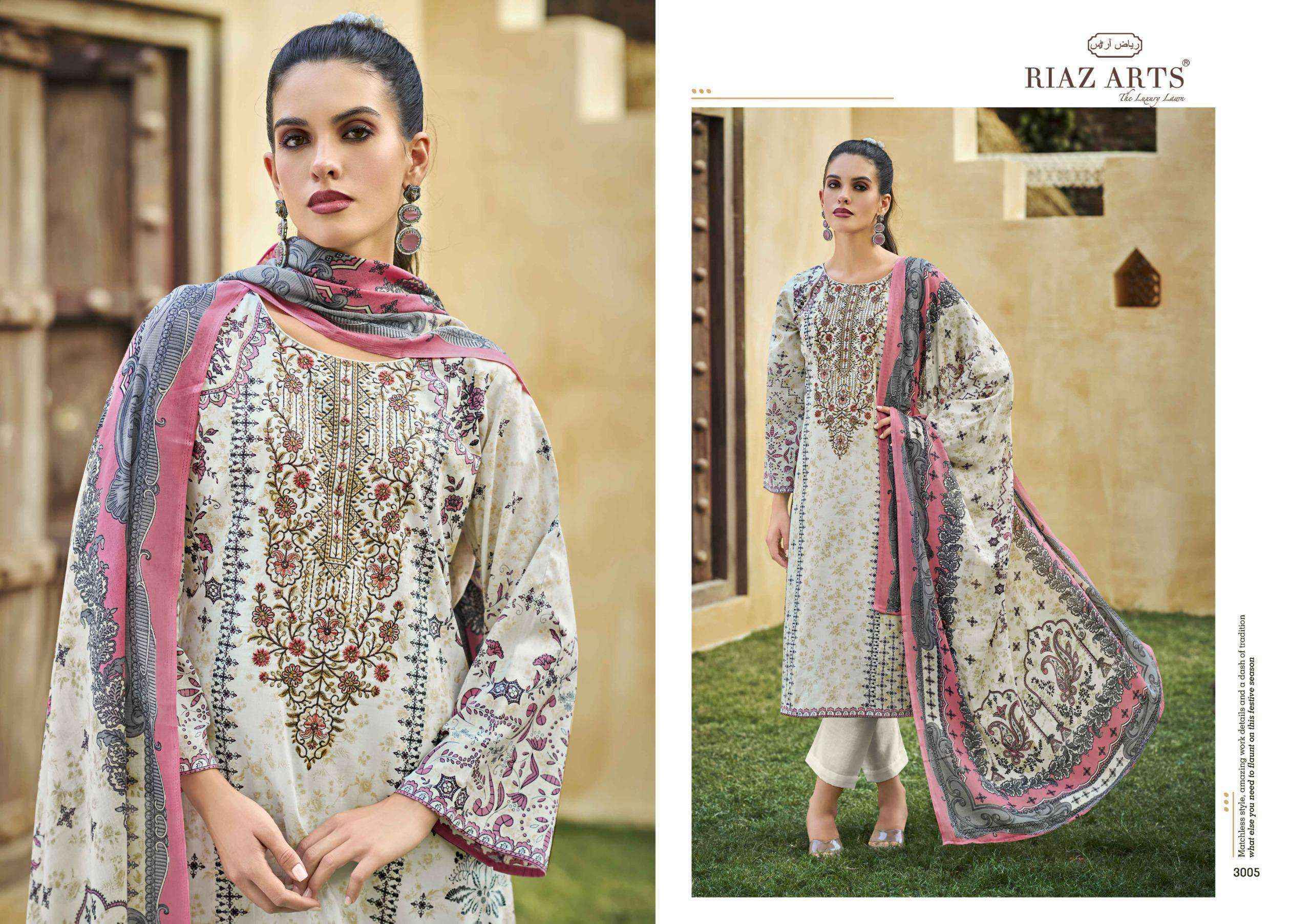Riaz Arts Musafir Vol-25 Lawn Cotton Dress Material (6 pcs Catalogue)