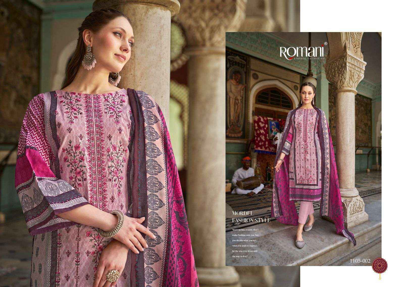 Romani Bin Kareem Cotton Dress Material (8 pcs Catalogue)