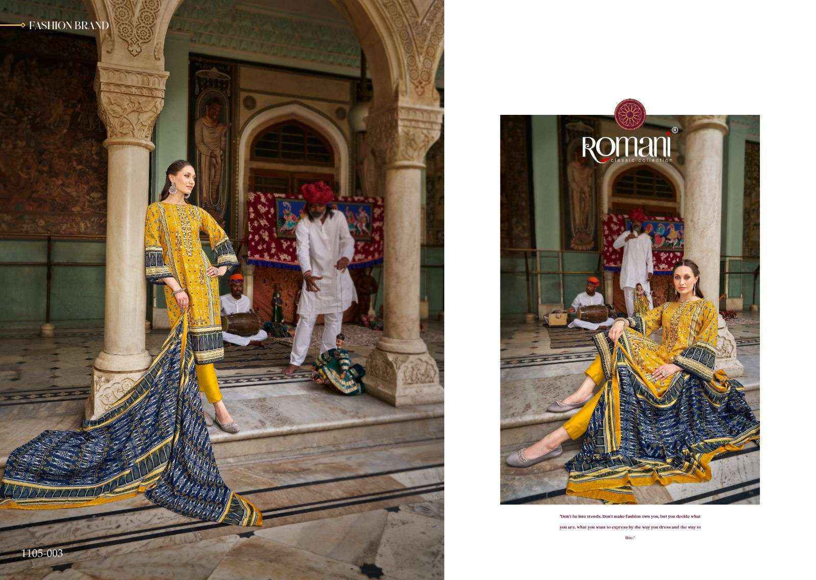 Romani Bin Kareem Cotton Dress Material (8 pcs Catalogue)