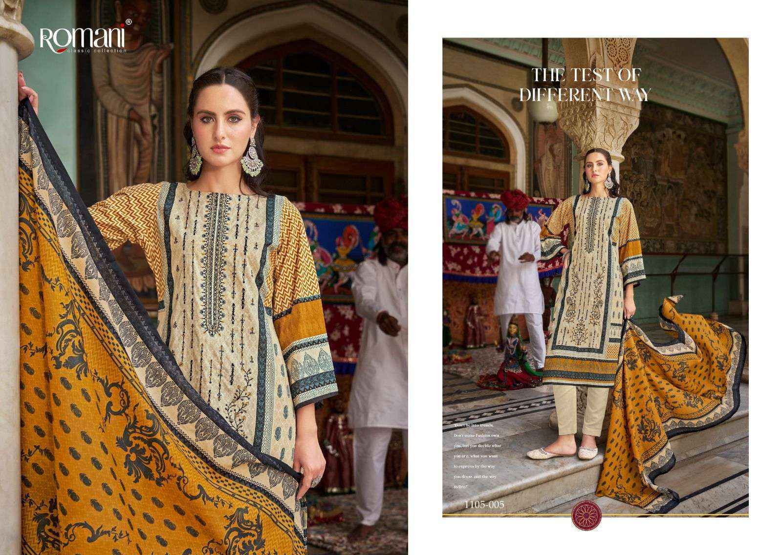 Romani Bin Kareem Cotton Dress Material (8 pcs Catalogue)