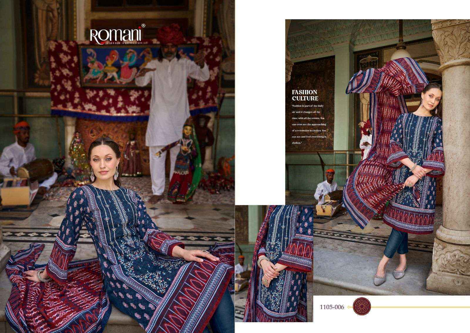 Romani Bin Kareem Cotton Dress Material (8 pcs Catalogue)