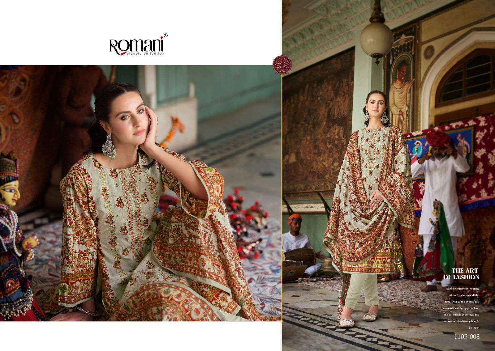 Romani Bin Kareem Cotton Dress Material (8 pcs Catalogue)