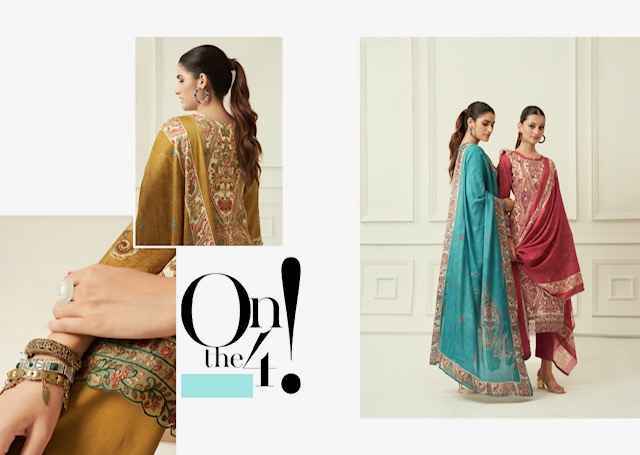 Rupali Fashion Eden Garden Viscouse Musline Dress Material 4 pcs Catalogue
