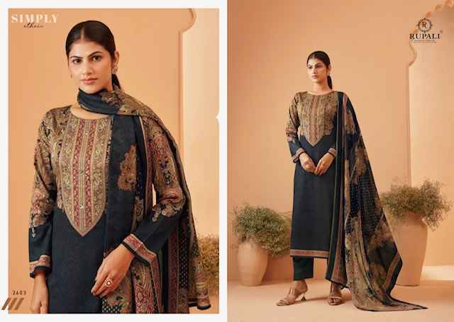 Rupali Fashion Raziya Jam Satin Dress Material (4 pcs Catalogue)