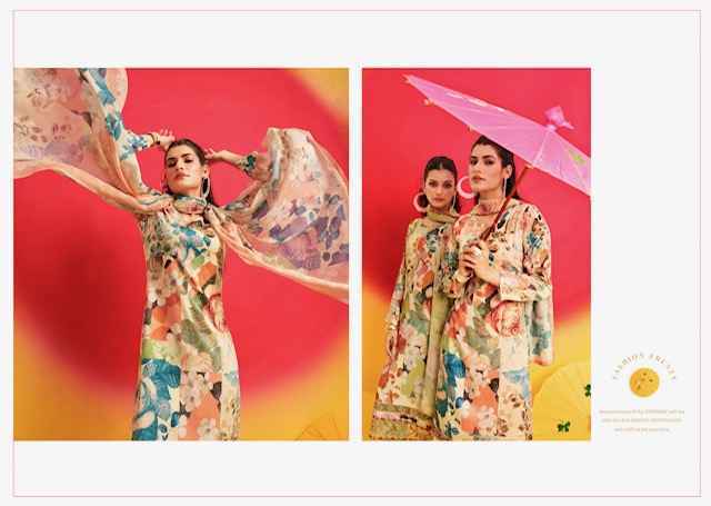 Rupali Fashion Satrangi Jam Satin Dress Material (6 pcs Catalogue)