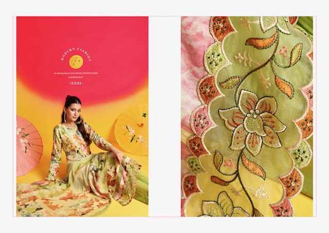 Rupali Fashion Satrangi Jam Satin Dress Material (6 pcs Catalogue)