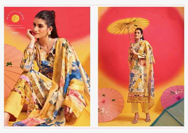 Rupali Fashion Satrangi Jam Satin Dress Material (6 pcs Catalogue)