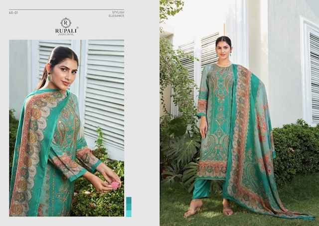 Rupali Fashion Shalika Viscouse Dress Material (4 pcs Catalogue)