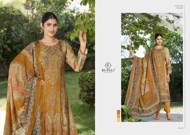 Rupali Fashion Shalika Viscouse Dress Material (4 pcs Catalogue)