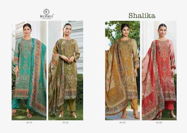 Rupali Fashion Shalika Viscouse Dress Material (4 pcs Catalogue)