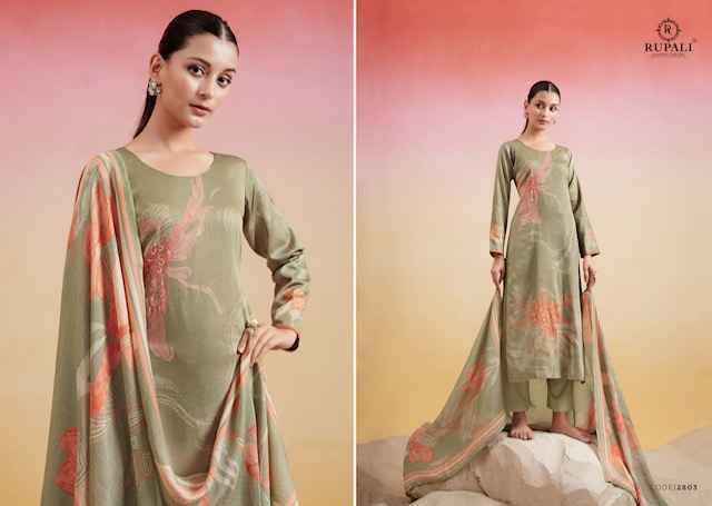 Rupali Fashion Trisha Jam Satin Dress Material (4 pcs Catalogue)