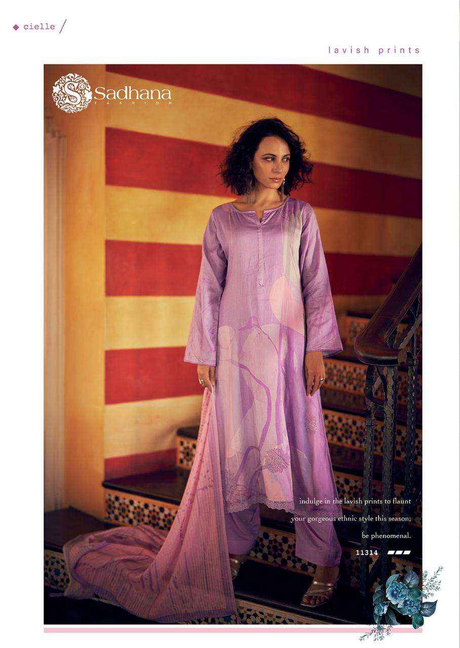 Sadhana Fashion Cielle Jam Cotton Dress Material 8 pcs Catalogue