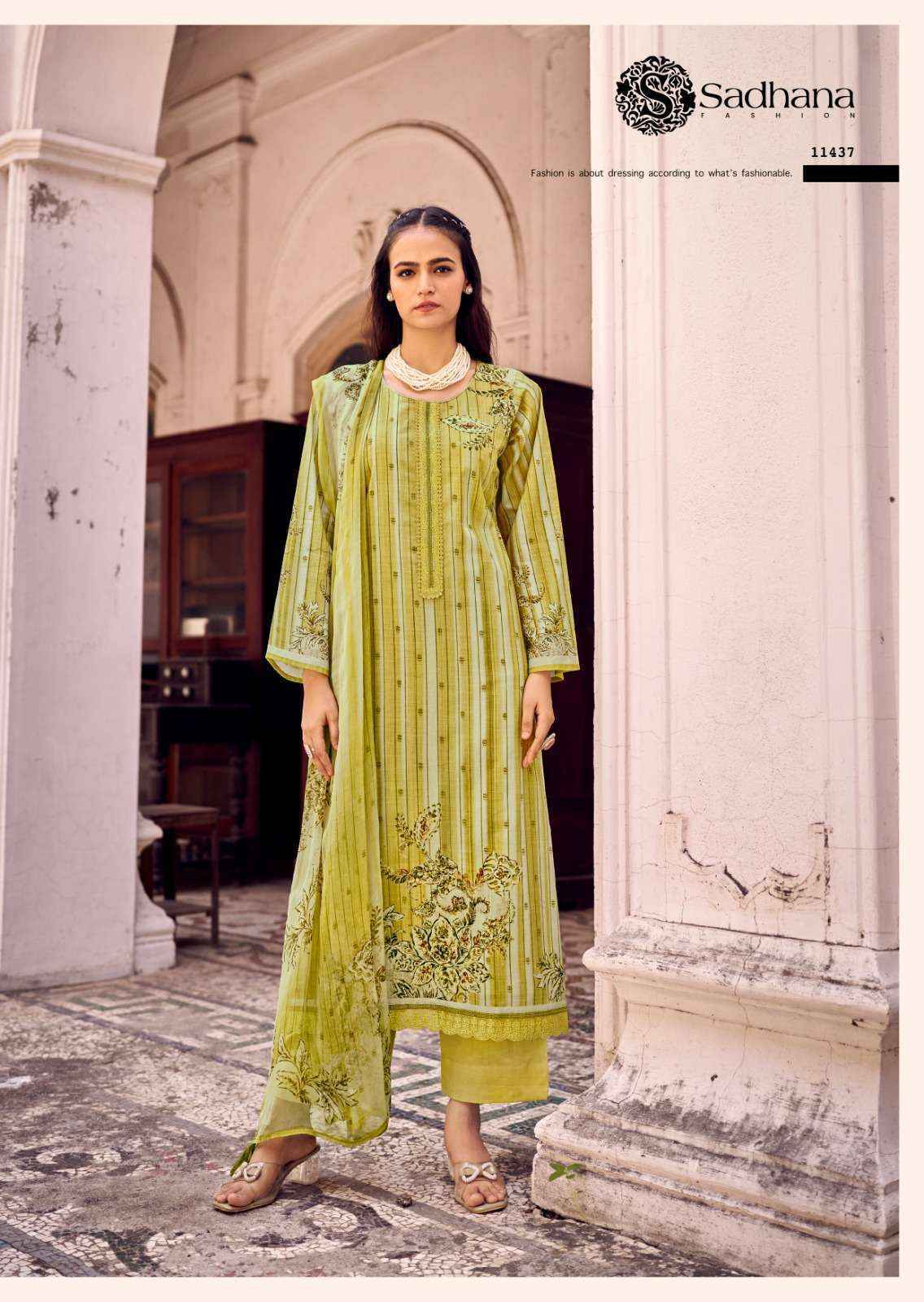 Sadhana Fashion Rohi Lawn Cotton Dress Material 6 pcs Catalogue
