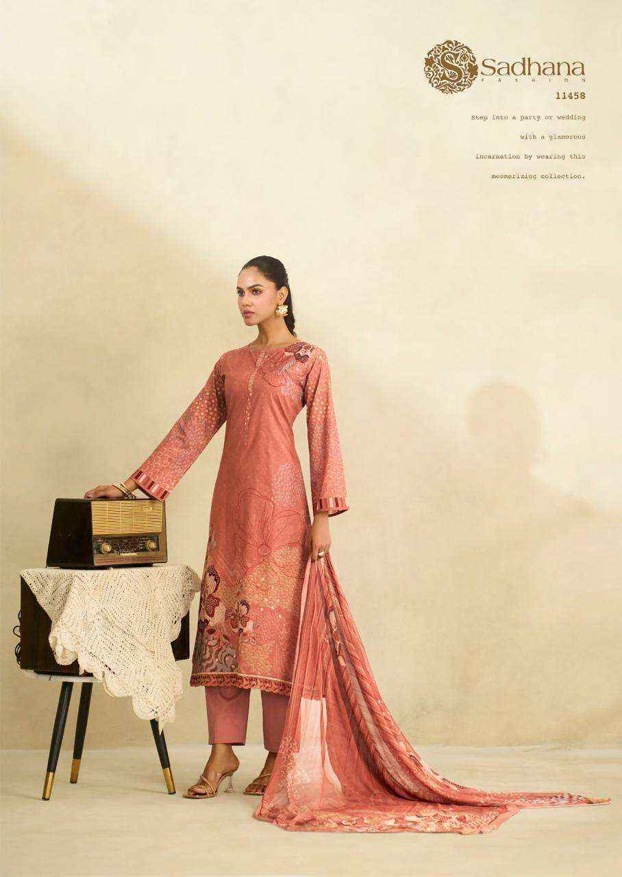 Sadhna Fashion Zinat Cotton Dress Material 6 pcs Catalogue
