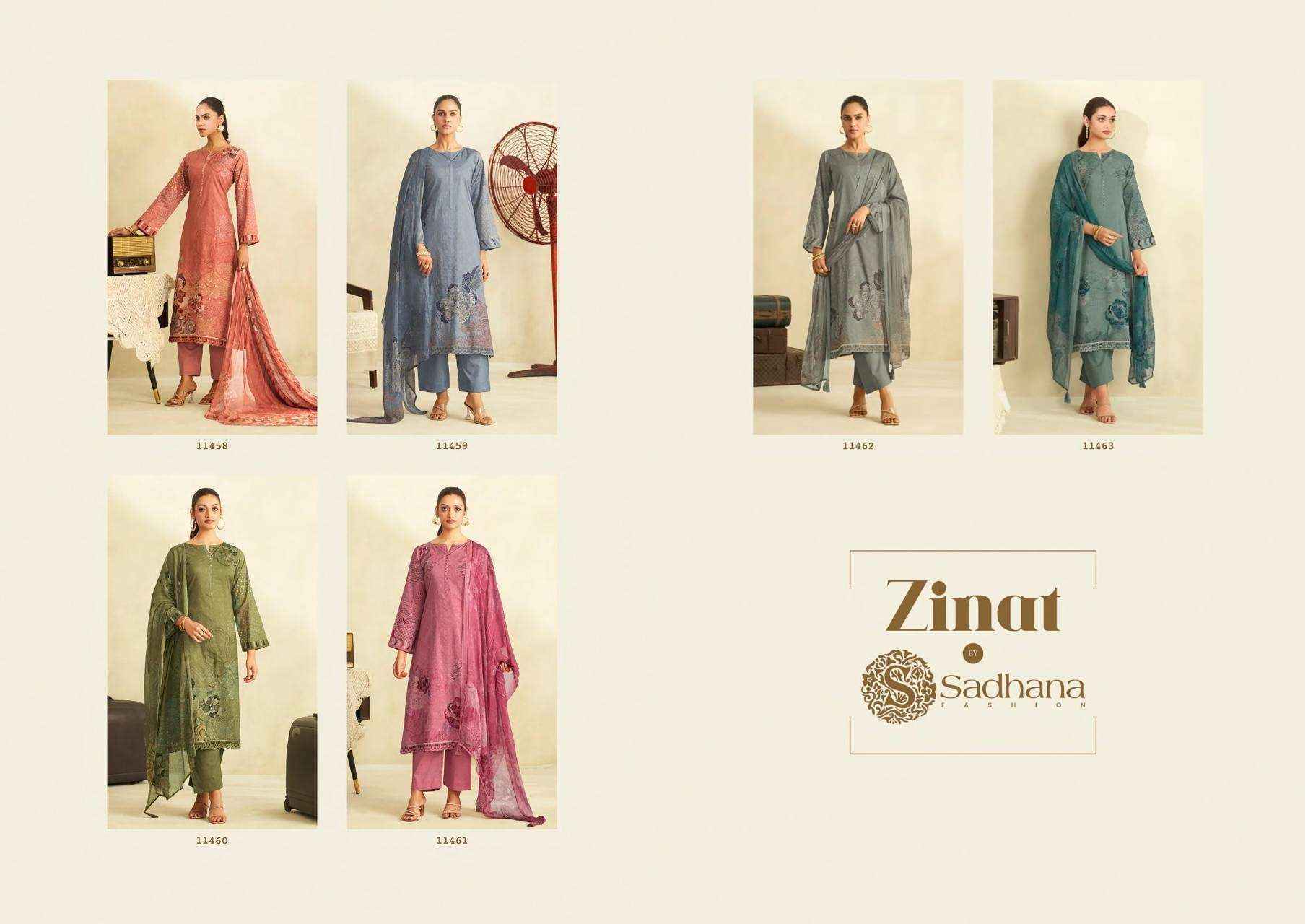 Sadhna Fashion Zinat Cotton Dress Material 6 pcs Catalogue