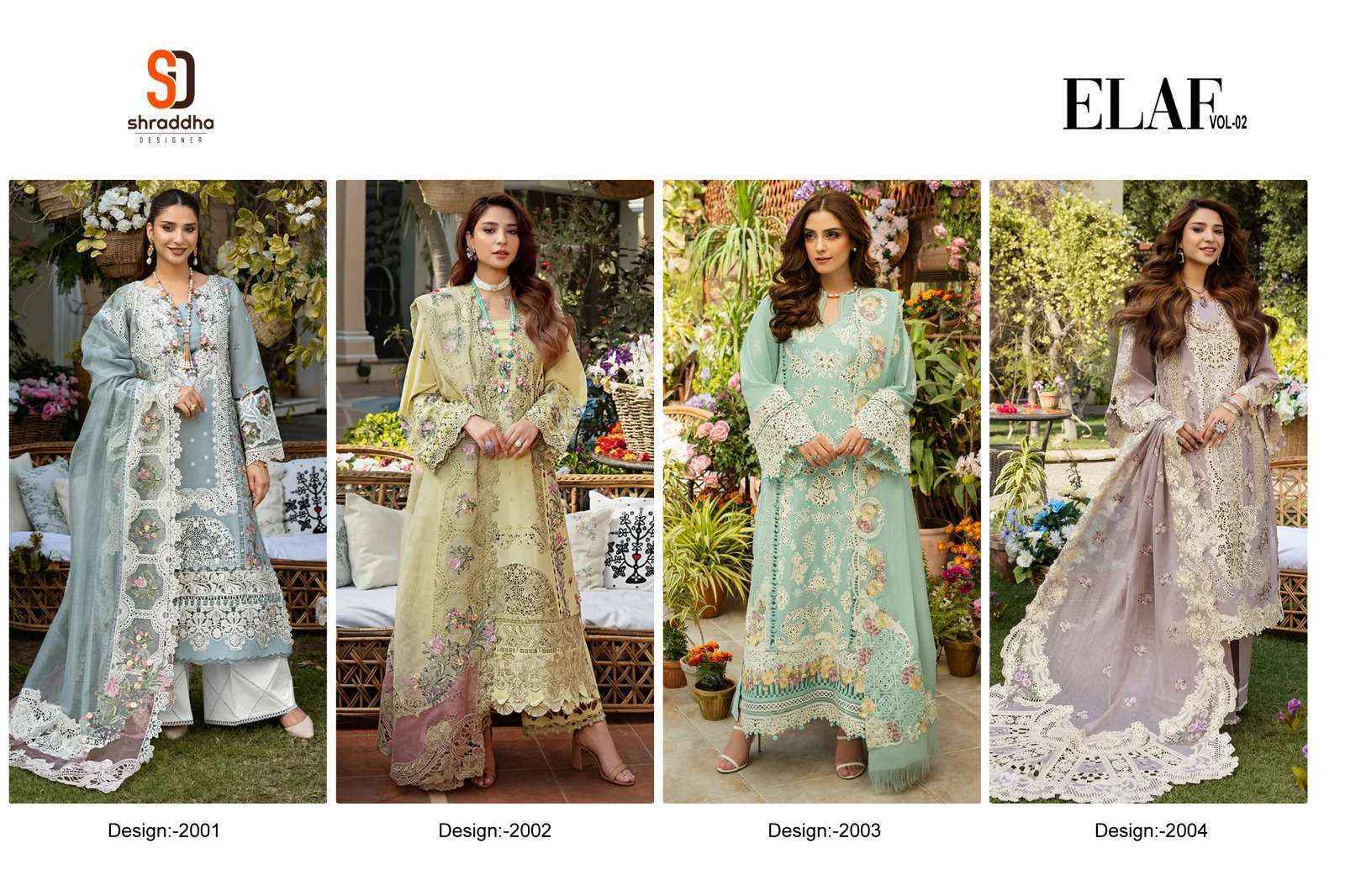 Shraddha Designer Elaf Vol 2 Cotton Dress Material 4 pcs Catalogue